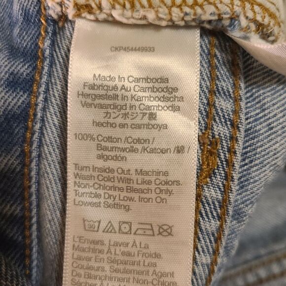 Madewell Relaxed Denim Shorts Homecrest Wash Ripped Edition Size 33 34 - Picture 6 of 8